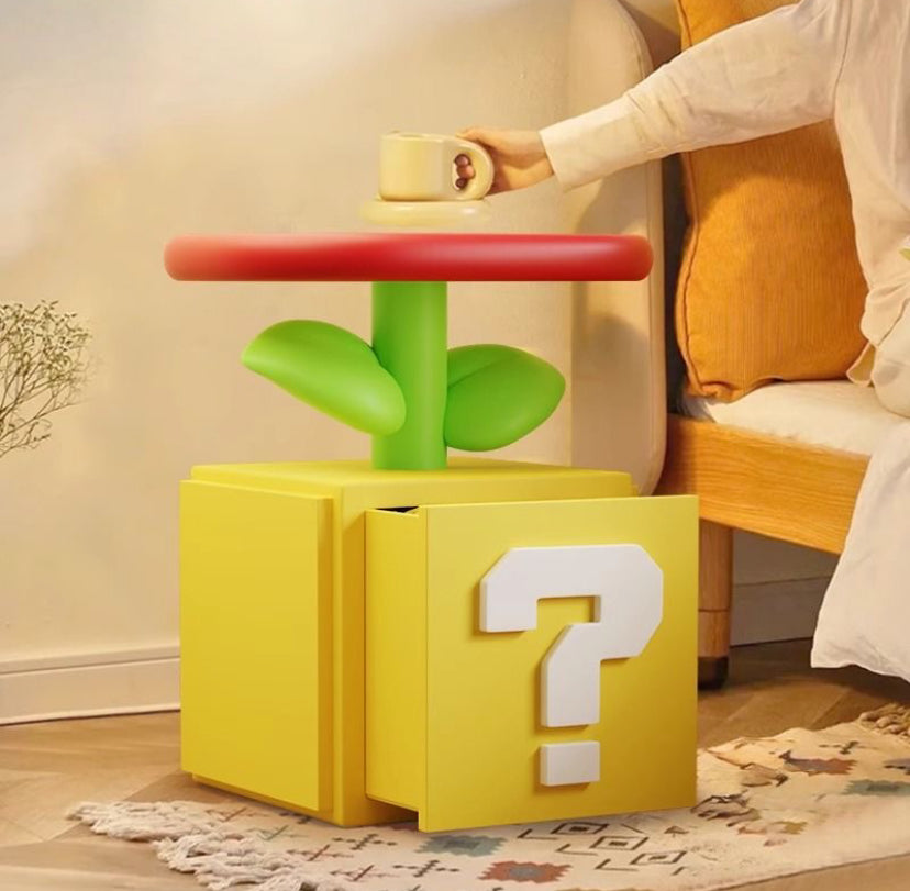Nintendo Super Mario Blume Beistelltisch mit Staufach TKXian
