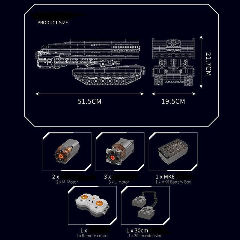 Mould King 20029 Mobile Panzerbrücke TKXian
