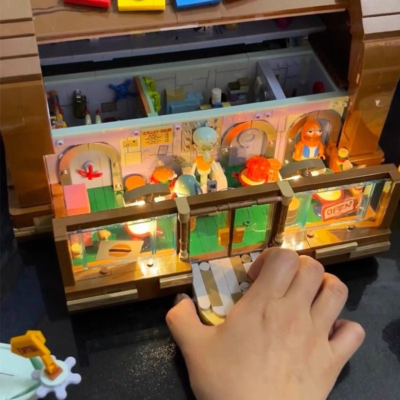 AreaX Spongebob Schwammkopf Die Krossekrabbe Klemmbausteine set mit Zubehör TKXian