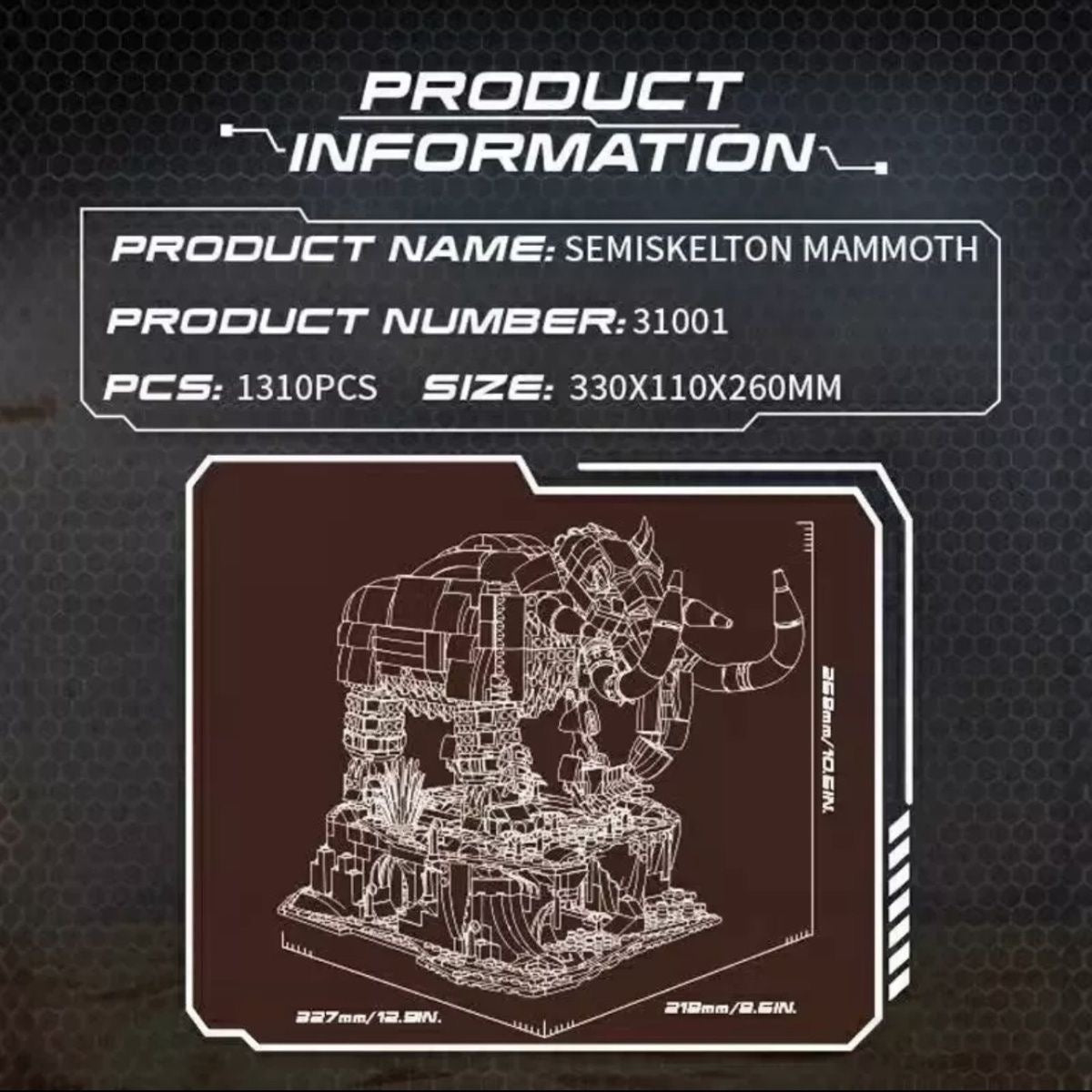 Free Tribe Mammut klemmbausteinset TKXian