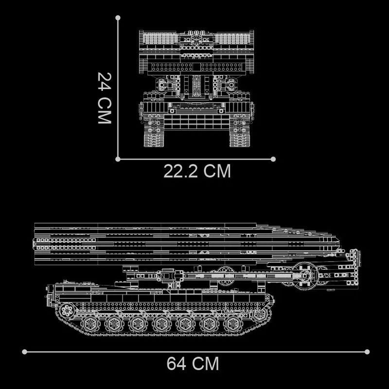 Mould King 20029 Mobile Panzerbrücke TKXian