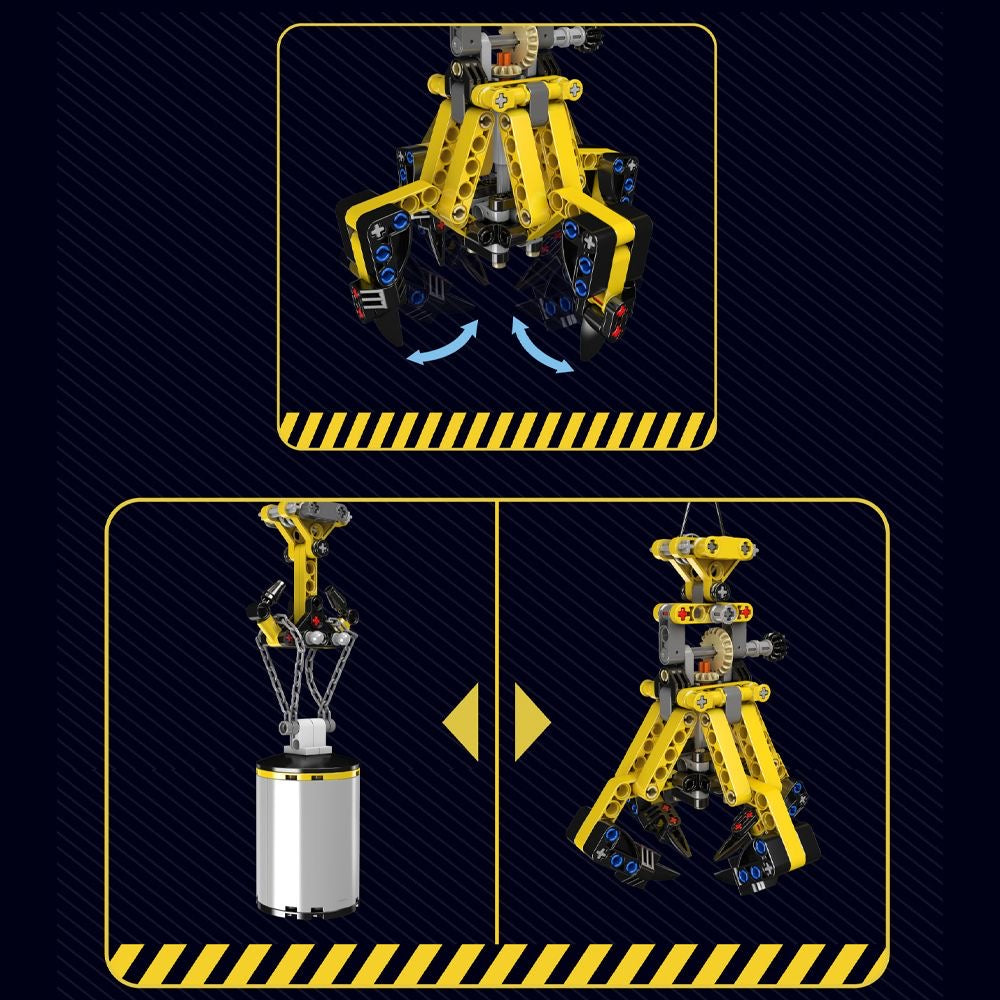 Mould King 17059 Raupen-Turmdrehkran-Bausatz TKXian