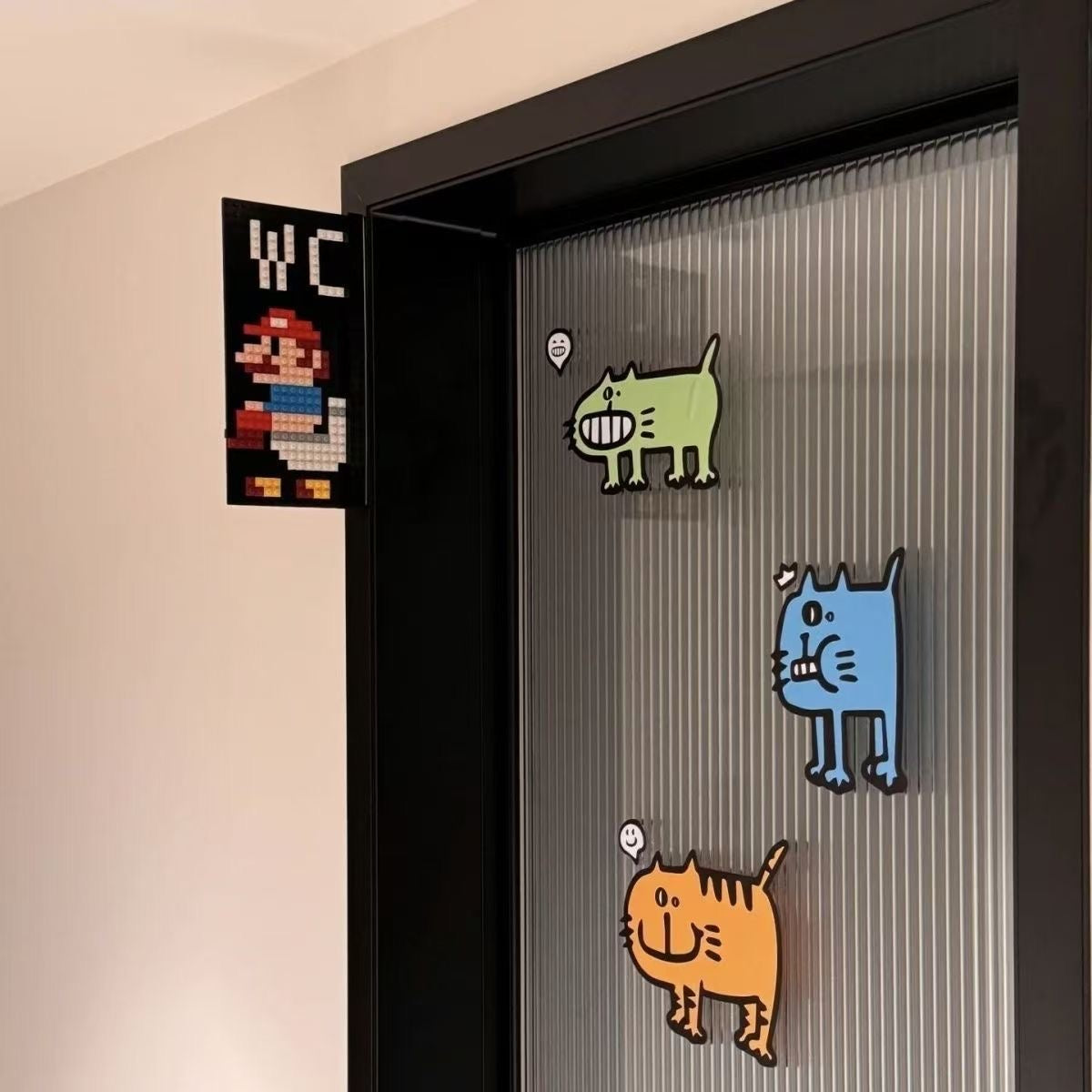 Super Mario WC Schild