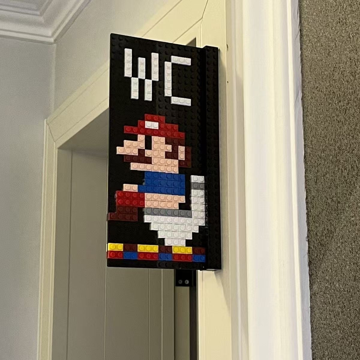 Super Mario WC Schild