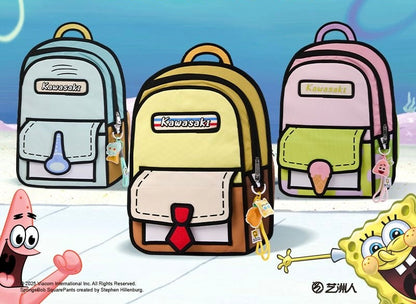 Kawasaki Spongebob Schwammkopf Cartoon Rucksack TKXian