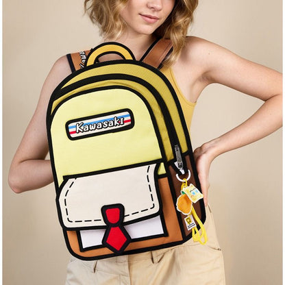 Kawasaki Spongebob Schwammkopf Cartoon Rucksack TKXian