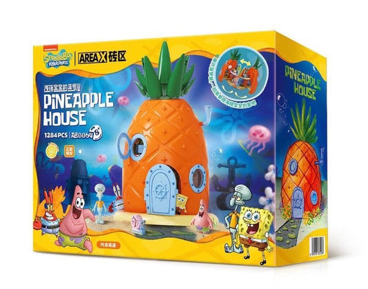 AreaX Spongebob Schwammkopf Ananas Haus Klemmbausteinset TKXian