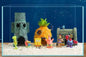 Aqin Aquarium Spongebob Schwammkopf Figuren&Häuser TKXian