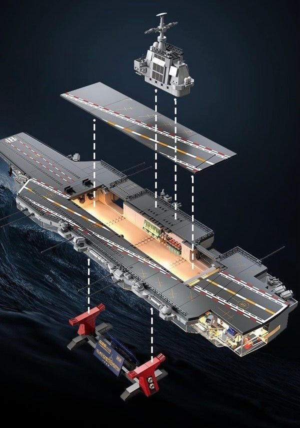 Feimibox Flugzeugträger Plannavy 003 Fujian Klemmbausteinset TKXian