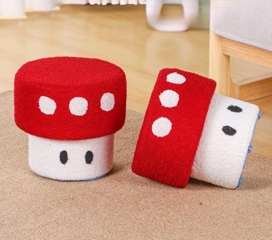 Super Mario Pilz und Würfel Hocker TKXian