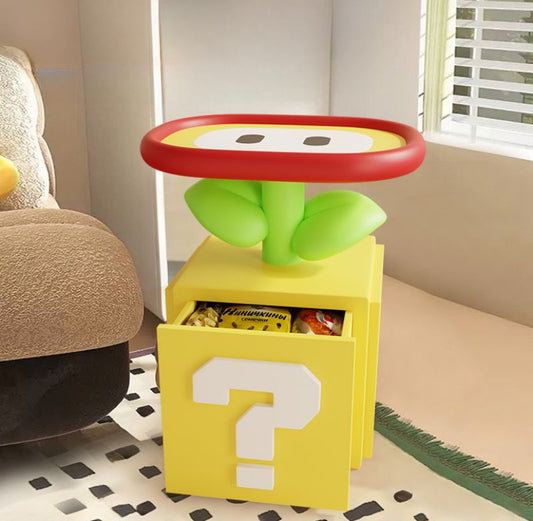 Nintendo Super Mario Blume Beistelltisch mit Staufach TKXian