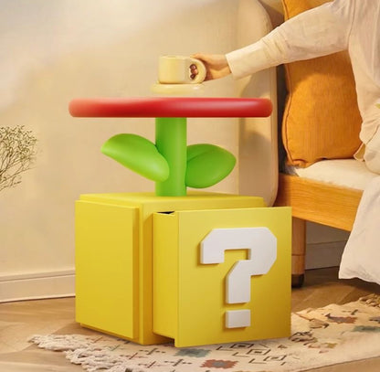Nintendo Super Mario Blume Beistelltisch mit Staufach TKXian