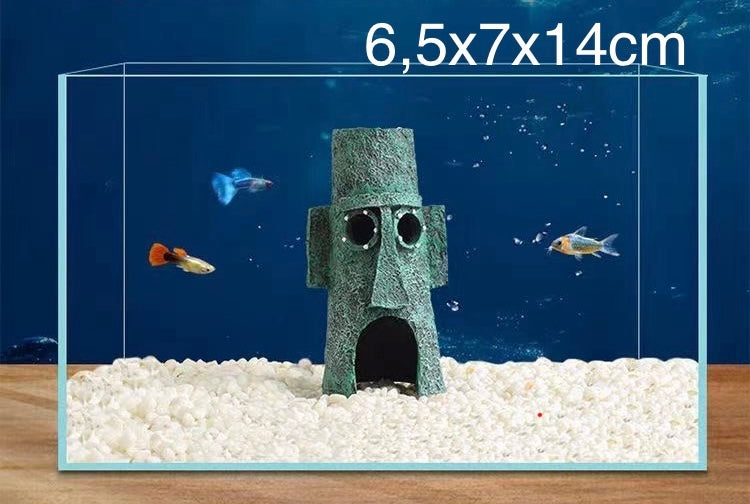 Aqin Aquarium Spongebob Schwammkopf Figuren&Häuser TKXian