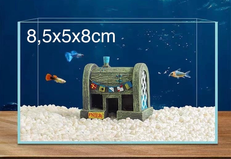 Aqin Aquarium Spongebob Schwammkopf Figuren&Häuser TKXian