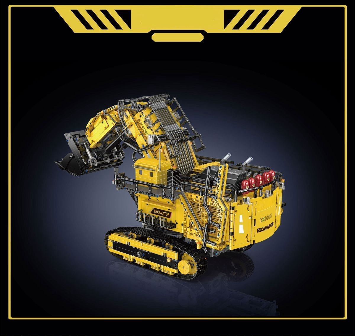 Mould King 17070 MOC Technik Ferngesteuert Bagger für Liebherr R 9800 Raupenbagger TKXian