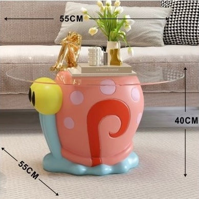LyuLyu Spongebob Schwammkopf Gary Beistelltisch und Hocker - TKXian