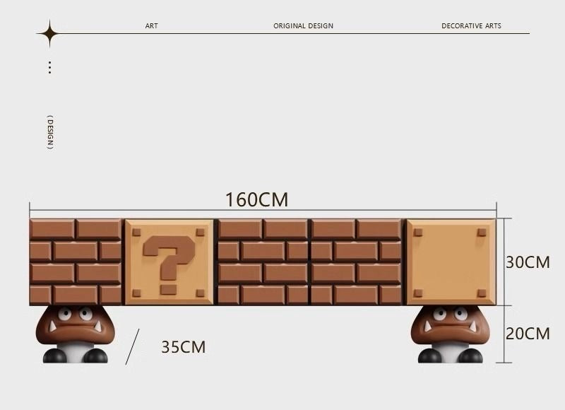 Nintendo Super Mario Sideboard TKXian
