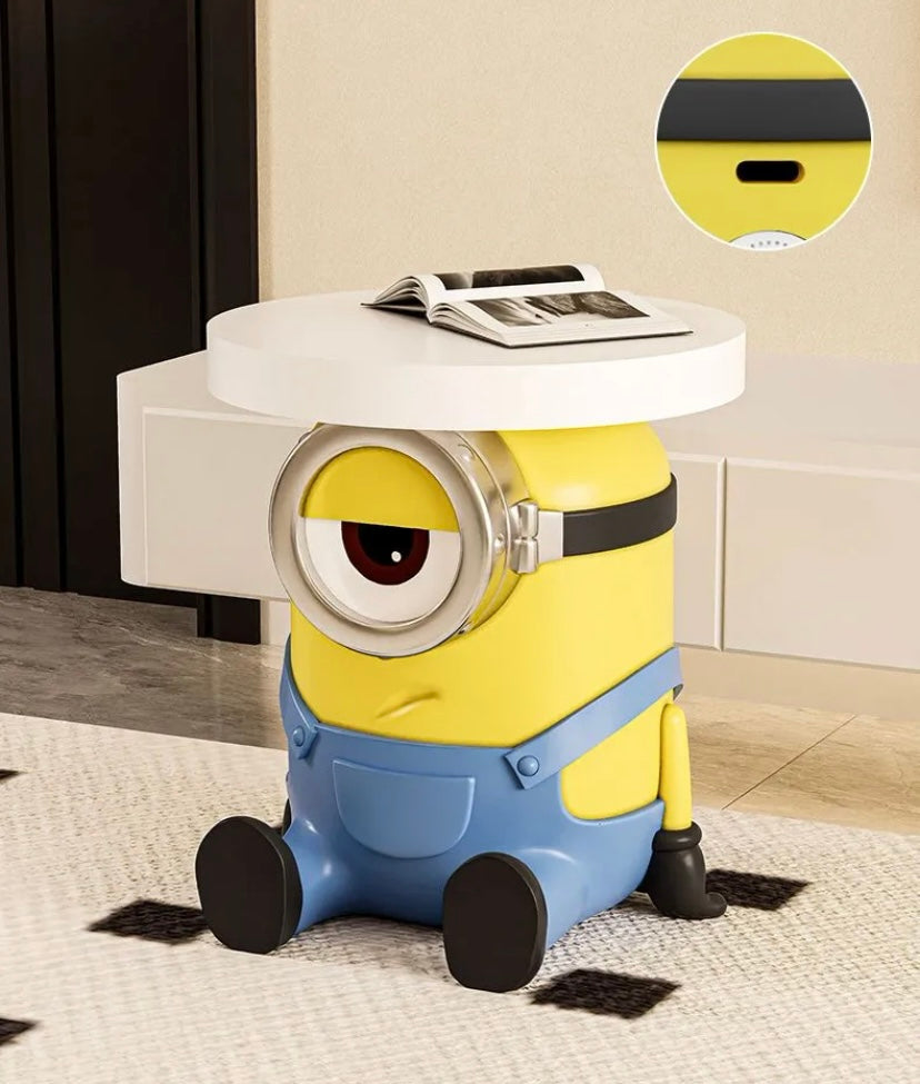Minion Beistelltisch mit Sparschwein Funktion oder zusätzlich integrierten Bluetooth Lautsprecher - TKXian