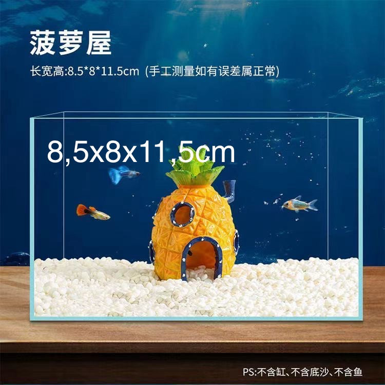 Aqin Aquarium Spongebob Schwammkopf Figuren&Häuser TKXian