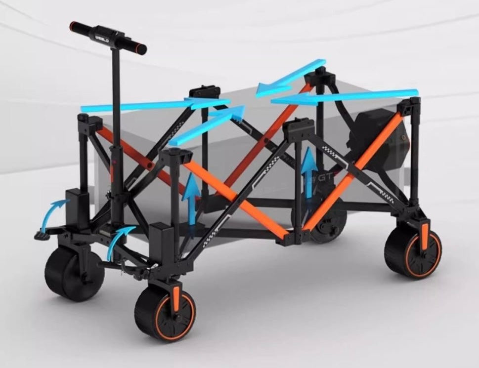 WISELD GT3 Faltbarer Elektrischer Bollerwagen TKXian