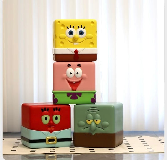 Tolli Spongebob Schwammkopf Kinder Sitzwürfel TKXian