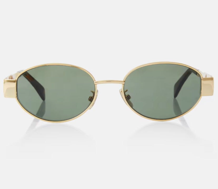 Celine Eyewear – Triomphe Metal 01 – Ovale Sonnenbrille - TKXian