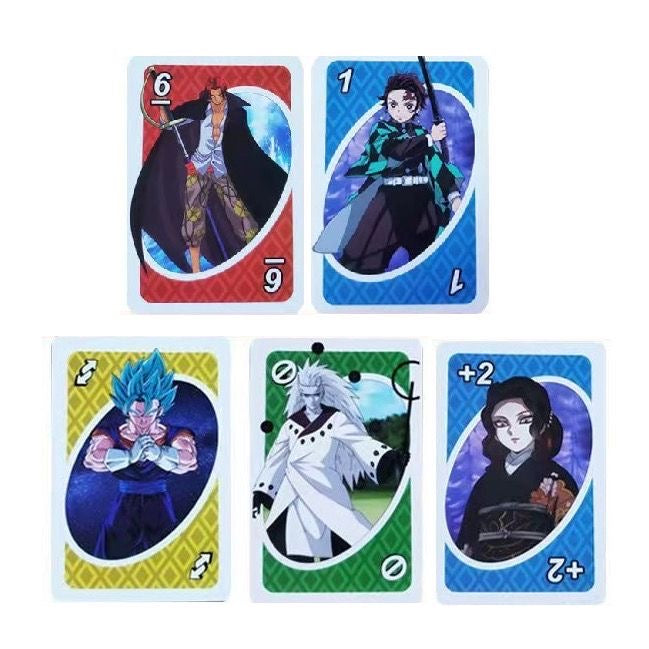 Kids Toys Anime UNO von One Piece bis Dragonball Kartenspiel TKXian