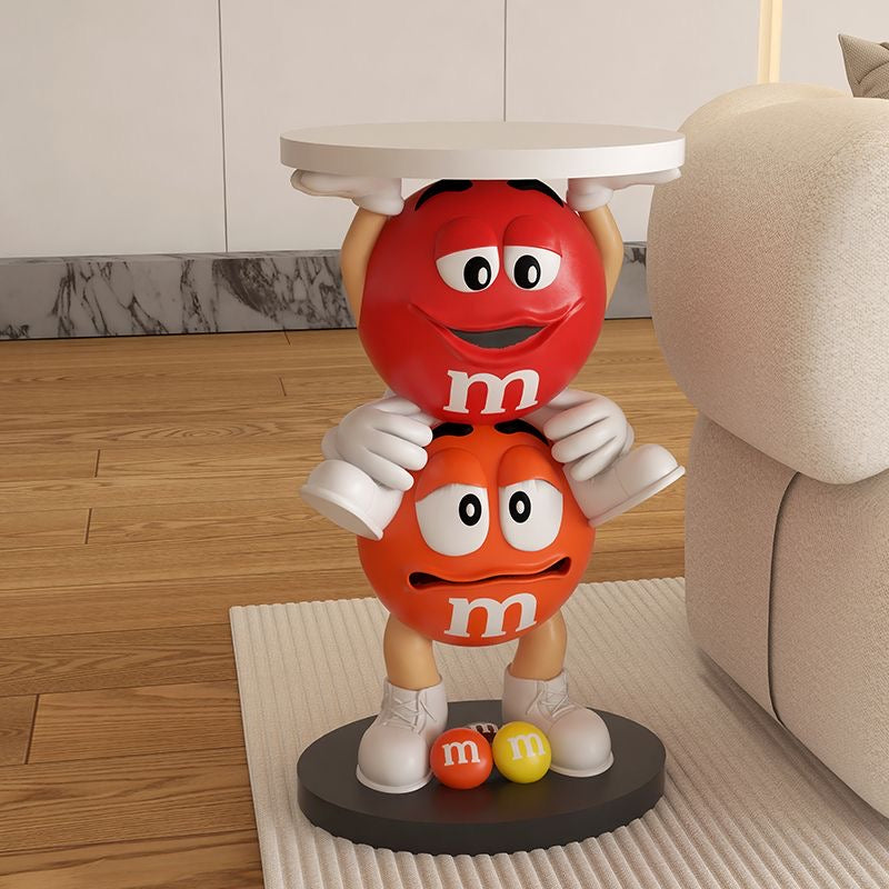 M&M‘S Beistelltisch Red und Orange TKXian