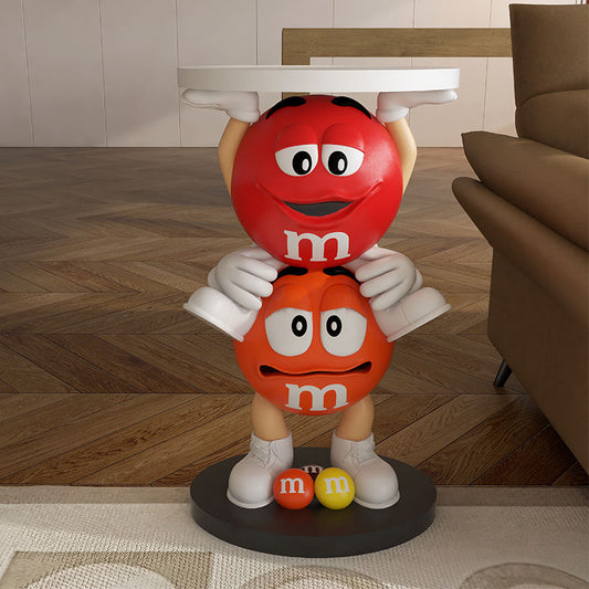 M&M‘S Beistelltisch Red und Orange TKXian