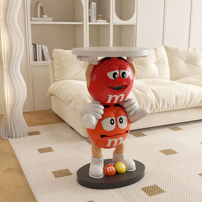 M&M‘S Beistelltisch Red und Orange TKXian