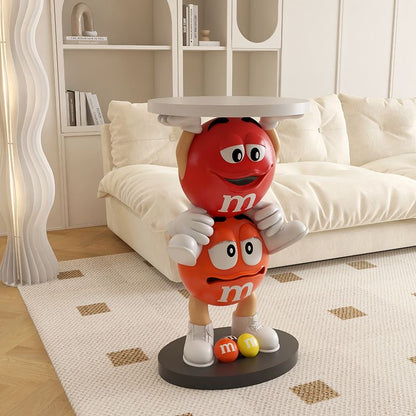 M&M‘S Beistelltisch Red und Orange TKXian