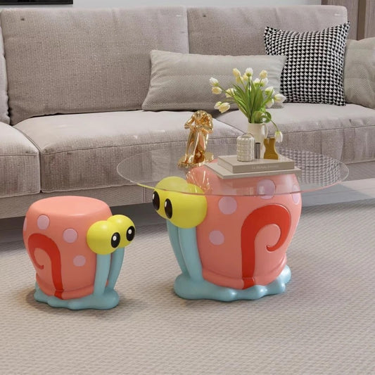 LyuLyu Spongebob Schwammkopf Gary Beistelltisch und Hocker - TKXian