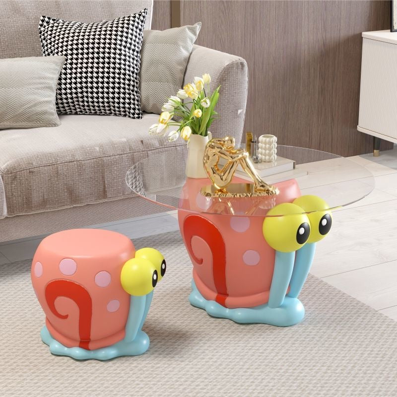 LyuLyu Spongebob Schwammkopf Gary Beistelltisch und Hocker - TKXian