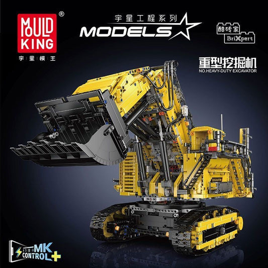 Mould King 17070 MOC Technik Ferngesteuert Bagger für Liebherr R 9800 Raupenbagger TKXian