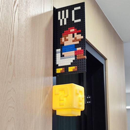 Super Mario WC Schild