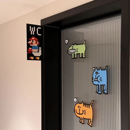 Super Mario WC Schild