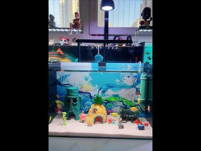 Aqin Aquarium Spongebob Schwammkopf Figuren&Häuser